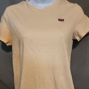 Levi's Orange Fitted Short Sleeve Tee